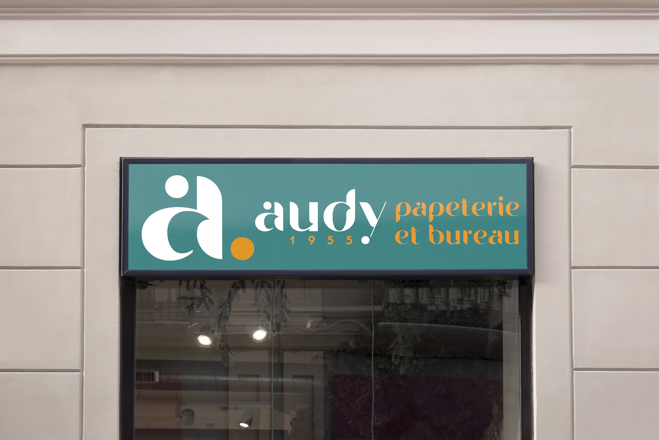 Audy 1955 - Papeterie et bureau - Identité visuelle