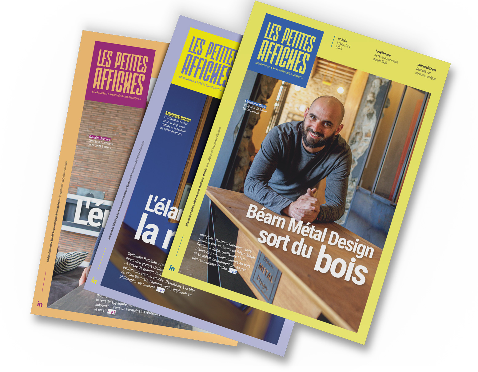 Projet Les Petites Affiches Béarnaises - Agence Valeurs du Sud - Agence de communication à Pau Projet Les Petites Affiches Béarnaises - Agence Valeurs du Sud - Agence de communication à Pau